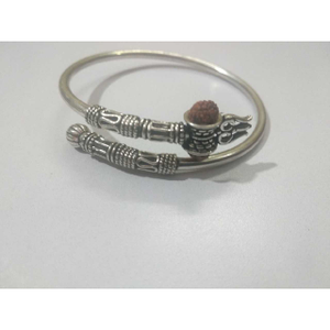 Silver Ladies Rudraksh Kada