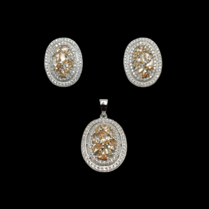 925 Pure Sterling Silver Designer Pendant Set