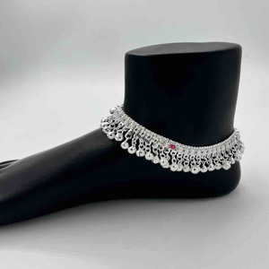 Silver Kismat Fancy Double Line Design Shalan
