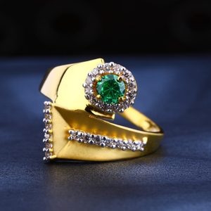 22KT Gold Hallmark Classic Ladies Ring LR559