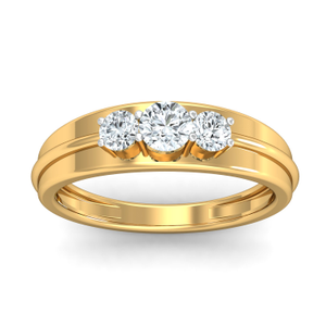 18K Gold Diamond Ring By Belle Diamante