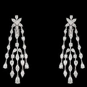 Diamonds Ear Hangings JSJ0018