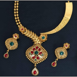 916 rajwadi antique necklace Set