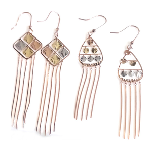 18Kt Gold Light Weight Fancy Earring
