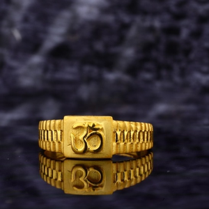 22 carat gold symbol casting gents rings rh-g