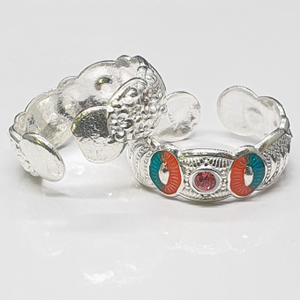Silver Ladies Toe Rings