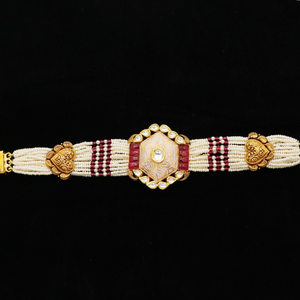 916 Gold Cocktail Pearl Bracelet AJB54