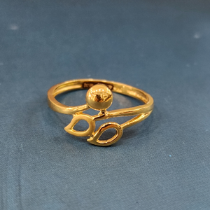 22k gold exclusive plain ladies ring