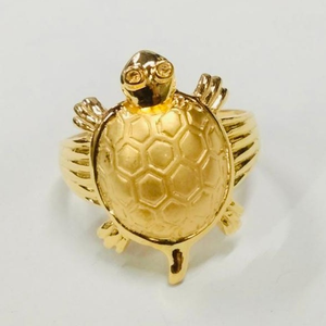 22ct gold tortoise plain ladies ring