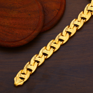 22kt gold hallmark mens bracelet mpb167