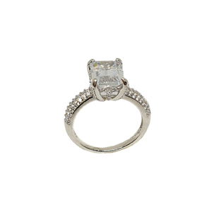 925 Sterling Silver Solitaire CZ Diamond Ring