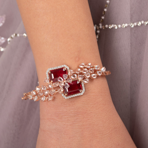 stone leaves bracelet