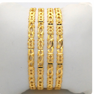 GOLD HALLMARK RAWA BANGLE - 2LR1175