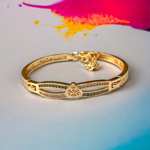 Silver Fancy Rose Gold Plated Micro Bracelet