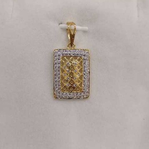 Cz Gold Gents Pendant