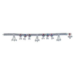 Fancy Silver Ladies Anklet