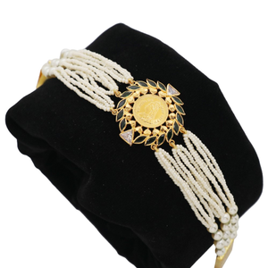 916 Gold Elegant Pearl Bracelet AJB28
