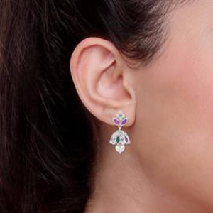 925 Silver Jhumka Style Ladies Earring