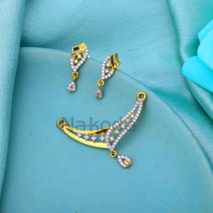 916 Gold CZ Ladies Delicate Mangalsutra Penda