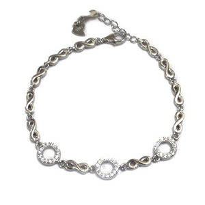 925 sterling silver round shape bracelet mga 
