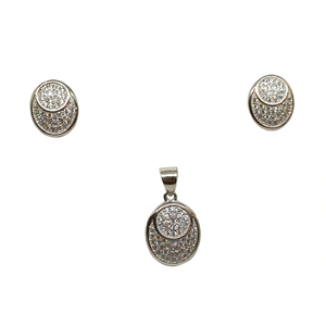 925 Sterling Silver Oval Shaped Designer Pend