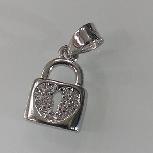 925 sterling silver lock design diamond penda