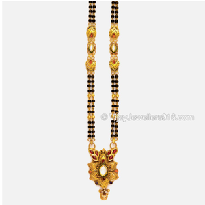 22K Gold Modern Beads Mangalsutra