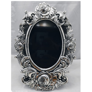 Pure Silver Photo Frame In Deep Carvings in A