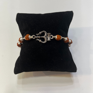 925 silver aum design rakhi