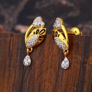 22 carat gold ladies diamonds earrings RH-LE5