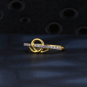 916 Gold CZ Ladies Ring LR1479