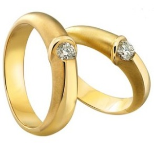 22 kt 916 gold couple ring