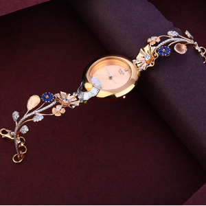 750 Rose Gold  Gorgeous CZ Watch RLW334
