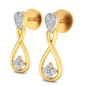 Gold cocktail earring ber 067