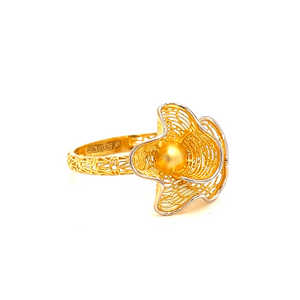 22k gold turkish courvy ring