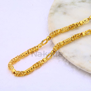 916 Gold CZ Mens Choco Chain MCH673