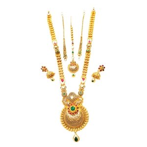 22k gold antique rajwadi complete bridal set 
