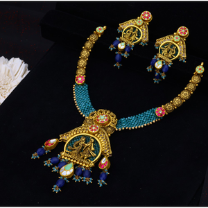 916 antique traditional gold necklace set.
