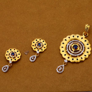 Ladies pendant set 916 cz