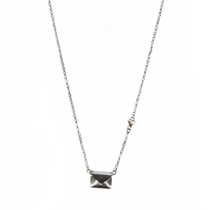 Beautiful Message Chain Pendant In 925 Sterli