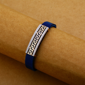 18kt gold exclusive leather bracelet mlb191