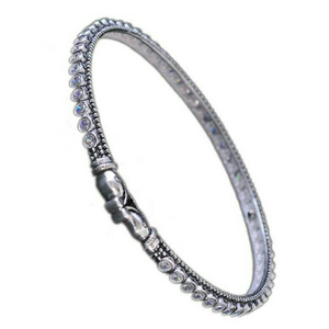 Fancy Silver Bangle