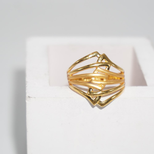 22k Gold Sparkling Rings 261R99