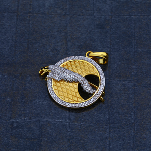 Exclusive 916 jaguar gold pendant-mhp13