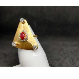 18k ladies italian gold ring