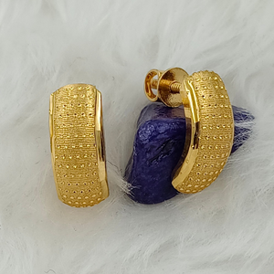 916 GOLD PLAIN GOLD EARRING