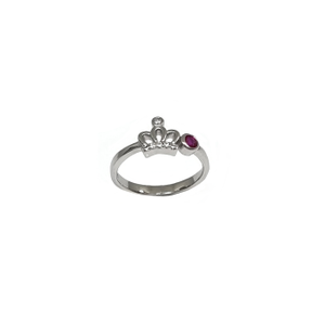Crown Ring In 925 Sterling Silver MGA - LRS48