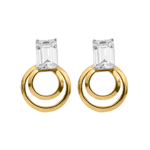 Diamond Gold Dazzling Earrings MDER123