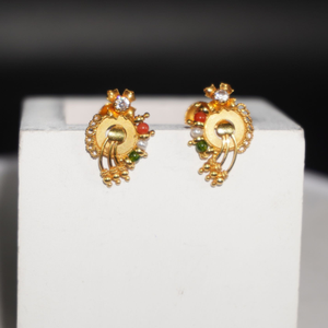 22k Gold Stunning Plain Earrings 10R296