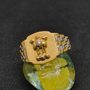 Gold 91.6 Ashok Stambh Gents Ring